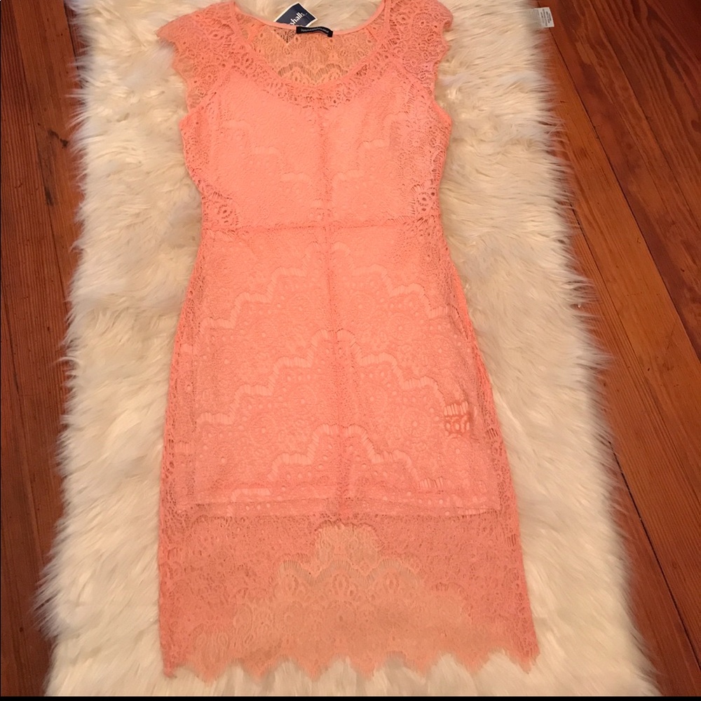 Coral Lace Dress